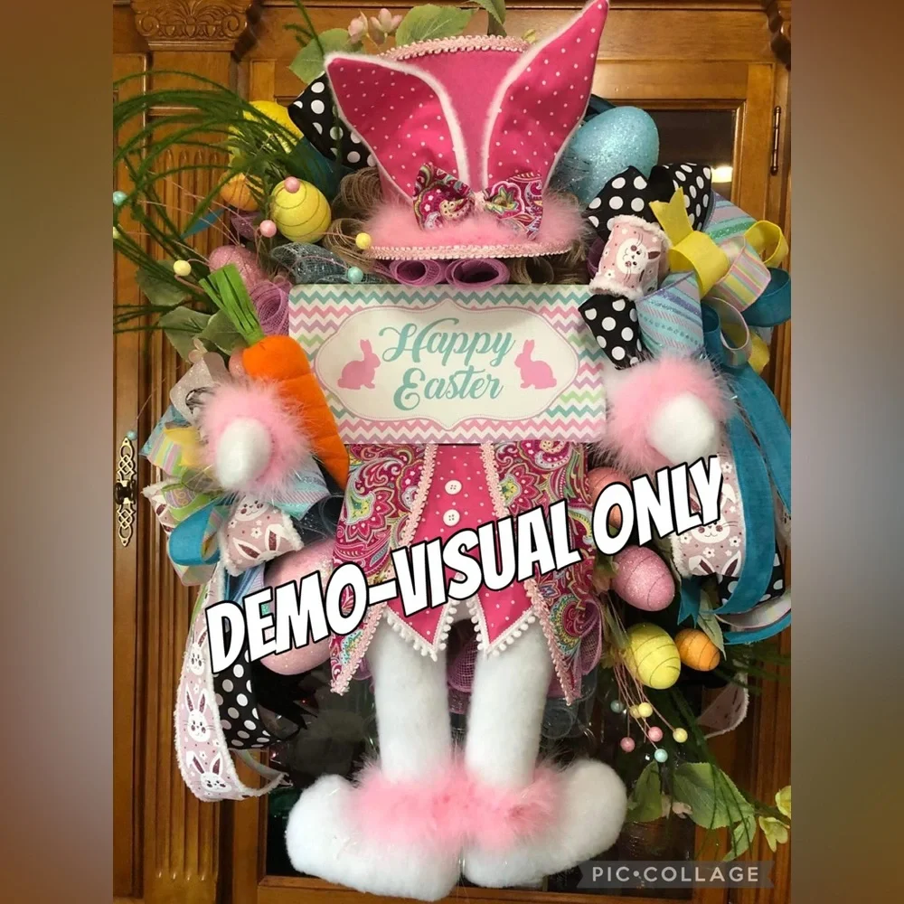 Wreath Attachments - Handmade Bunny